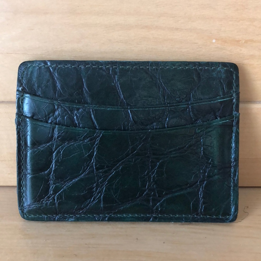Croc Embossed Card Case